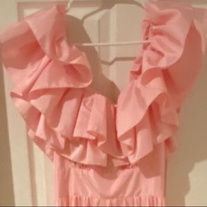 Pink Taffeta Prom Dress